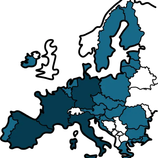 European countries covered by WEEE compliance registration